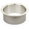 SO-TECH® Möbelbeschlag Durchwurfring Einfwurfring Edelstahl fein gebürstet, Ø 180 mm, H 70 mm zum Einbau in Waschtisch / Arbeitsplatte silberfarben Ø 18 cm x 7 cm