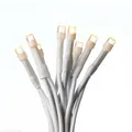 hellum 35-tlg. LED Lichterkette, Lichterkette innen mit Stecker und 35 warmweißen LEDs, mit weißem Kabel, mit beleuchteter Länge 5,1 m unter 59 lm 151688