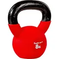 MOVIT Kettlebell PRO, Kugelhantel aus Gusseisen mit Neoprenbeschichtung, 12 Varianten: 2 bis 24 kg, schadstoffgeprüft, Schwunghantel Kugelgewicht
