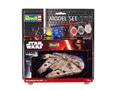 REVELL, Modellbausatz Millennium Falcon STAR WARS mit Bemalung zum Zusammenba...