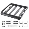 VEVOR Dachgepäckträgerkorb Autodachkorb (1216 x 1020 x 142 mm) universeller Dachgepäckträger aus rostfreiem legiertem Stahl (68 kg Max Tragkraft), Autodach-Gepäckträger für SUV LKW