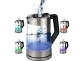 Ecosa Glas Wasserkocher Temperatureinstellung Easy Fill LED 1.7L