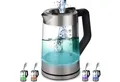 ecosa Wasserkocher EO-660, 1.7 l, 2200 W, Temperatureinstellung,LED-Beleuchtung,Edelstahl,BPA-frei,Farbwechsel