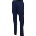 hummel Trainingshose hmlQ4 Poly Pant (Interlock-Stoff) lang marineblau Herren blau XL