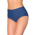 Aquarti Bikini-Hose Aquarti Damen Bikinihose Bikini-Slip mit Hohem Bund blau 42