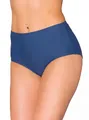 Aquarti Bikinihose Damen mit Hohem Bund – Klassische Bikinihosen für Damen in Großen Größen, Farbe: Dunkel Jeansblau, Größe: 42