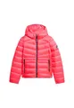Superdry Damen Wattierte Fuji Steppjacke mit Kapuze Hyper Feuer Pink 36