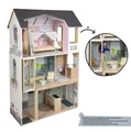 small foot Puppenhaus Traumvilla XL mit Möbeln, für alle Modepuppen bis 30 cm, 3 Etagen mit Aufzug, Holz, ab 3 Jahre, 12730