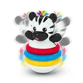 Baby Einstein Stack & Wobble Zen BPA-freies Beißring Spielzeug für das Lernen von Ursache und Wirkung, Kleinkinder ab 3 Monaten