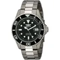 Invicta Pro Diver 0420 Herren uhr - Wasserdicht - Analog - Automatikuhr - titanium mit schwarzen zifferblat - 45mm - titanium - Grau