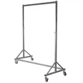 Profi-Kleiderständer - chrom-grau - 133 cm breit