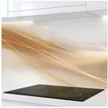 Rodnik Küchenrückwand Amelia Abstrakt, monolithische ABS-Platte mit Direktdruck, formstabil und langlebig beige|weiß 300 cm x 60 cm