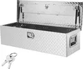 VEVOR 990 x 330 x 254 mm Werkzeugkasten für Lkw-Ladefläche, Abschließbar 83 L Truckbox Werkzeugbox Aufbewahrungs-Werkzeugkasten, 39 kg Tragfähigkeit Werkzeugkiste Organizer für Wohnmobil, PKW usw.