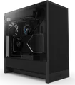NZXT H series H5 Flow Mid tower E-ATX Seitenteil mit Fenster gehärtetes Glas keine Spannungsversorgung Schwarz USB/Audio (CC-H52FB-01)