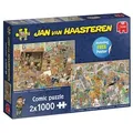 Jan van Haasteren - Ein Ausflug ins Museum 2x1000 Teile Puzzle