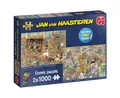 Jan van Haasteren Puzzle Jan van Haasteren - Ein Ausflug ins Museum 2x1000 Teile Puzzle, 1000 Puzzleteile