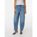 Vero Moda Ankle-Jeans VMBILLIE HR BARREL ANK JEANS LI3154 NOOS Baumwolle, Barrel Fit blau 28