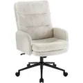 Iwmh Ergonomisch Bürostuhl Mit Rollen, Höhenverstellbar Drehstuhl, Friseurstuhl Mit Hoher Rückenlehne, Schreibtischstuhl Mit Armlehne - Weiß