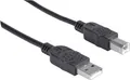 Manhattan USB-Kabel USB 2.0 USB-A Stecker, USB-B Stecker 5.00m Schwarz 337779