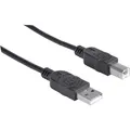 Manhattan USB-Kabel  USB 2.0 USB-A Stecker, USB-B Stecker 5.00 m Schwarz  337779