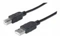 USB 2.0 Kabel AM-BM 5m Schwarz, Drucker/Scanner Anschlusskabel