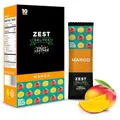 Zest Delites Fruchtriegel, Apple-Basiert Gesunde Snacks, Glutenfreie Süßigkeiten, Vegane Süßigkeiten Ohne Zusatz von Zucker, Low Calorie, Mango 25g x 10
