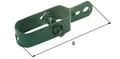 Alberts® Drahtspanner, verzinkt, anthrazit RAL 7016, Gesamtlänge 100 mm 611590