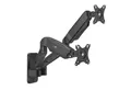 Maclean Monitor-Halterung MC-988, (bis 32,00 Zoll, Wandhalterung für zwei Monitore 17-32 9kg)