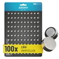 AG3 LR41 Knopfzelle 100er Pack  1,5V Alkaline Knopfzellen auslaufsicher & mit...