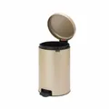 Brabantia Treteimer NewIcon, Abfalleimer, Mülleimer, Stahl, Metallic Gold, 20 L