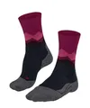 FALKE Damen Wandersocken TK2 Explore W So Wolle Funktionsmaterial antiblasen dick 1 Paar, Blau Space Blue 6116 Crest-O, 35-36