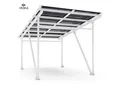 VESKA Solar-Carport "EcoPort 5000Bi" mit 10 Modulen - Effiziente und Nachhaltige Energiegewinnung in weiss