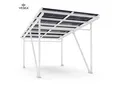 VESKA Solar-Carport "EcoPort 5000Bi" mit 10 Modulen - Effiziente und Nachhaltige Energiegewinnung in weiss