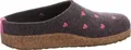 Haflinger Grizzly Cuoricini Hausschuh Grau