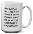 XL Tasse Schwager Geschenk  -Deine Schwester- Hochzeit Weihnachten Geburtstag