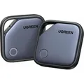 2x Bluetooth-Ortungsgerät / Tracker auf Bluetooth 5.3 für Smartphones und Tablets der Galaxy-Serie, Ugreen Tracker CM829, Schwarz - Schwarz