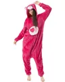 Katara Glücksbärchis-Kostüm Onesie, Karnevals-Kostüm in Pink, Fasching, Cosplay, Rosa Herz Herzbärchi