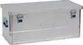 Aluminiumbox Alutec Basic, Materialstärke 0,8 mm, stapelbar, mit 1,5 mm Deckel, 80 l Volumen 138353