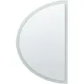 Beliani - Led-spiegel Zum Aufhängen Ø 80 Cm Halbrund Modern Badezimmer Schlafzimmer Wandmontage