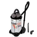 Ribimex PRCEN014PRO, Cenetop Pro Professioneller Aschesauger 1200 W-30 L mit automatischer Filterreinigung, Grau/Schwarz