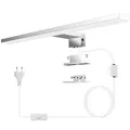 Azhien LED Badezimmer Spiegelleuchte 10W,Neutralweiß 4000K 820lm Wandleuchte Spiegelleuchte mit Stecker,3-in-1 Montage Badlampe,40CM Badezimmer Spiegellamp für Spiegelschrank,230V,400mm