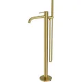 Lavita Orion freistehende Badewannenarmatur in gebürstetem Gold | Standarmatur Badewanne | Wasserhahn Bad s Design Armatur