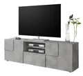 Home affaire Lowboard Dama Breite 181 cm, TV-Board 2 Türen, 1 Schubkasten, TV-Schrank, Front in 3D-Optik, viel Stauraum, verschiedene Farben