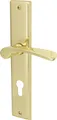 Südmetall Türgriff-Garnitur Langschild Nelson PZ Messing brüniert gold 237 x 45 mm