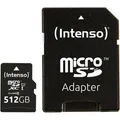 Intenso microSDXC Cards 512GB C10 UHS-I Premium + Adapter