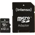 Intenso microSDXC Cards 512GB C10 UHS-I Premium + Adapter
