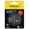 Intenso Micro SDXC Karte 512GB UHS-I Premium mit Adapter