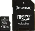 Intenso Premium microSDXC-Karte 512 GB Class 10, UHS-I inkl. SD-Adapter