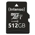 Intenso microSD 512GB UHS-I Premium Speicherkarte inkl. SD-Adapter Datenspeicher