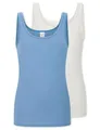 Schiesser Damen 2 Pack Trägertop Unterhemd - Modal Essentials